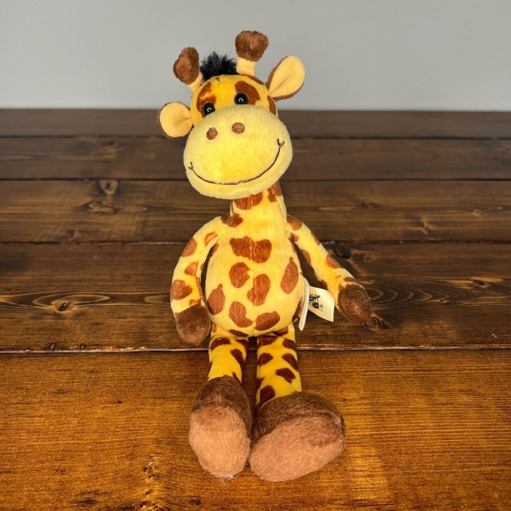 Burton + Burton 2005 Geriff Giraffe yellow brown stuffed animal plush 11”